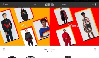 eCommerce website: Giulio