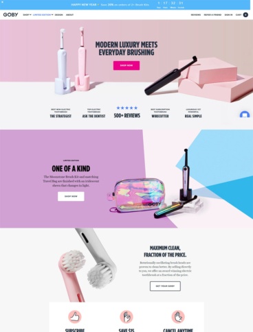 eCommerce website: GOBY