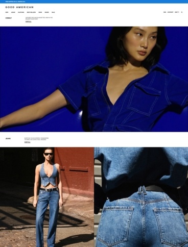 eCommerce website: GOOD AMERICAN