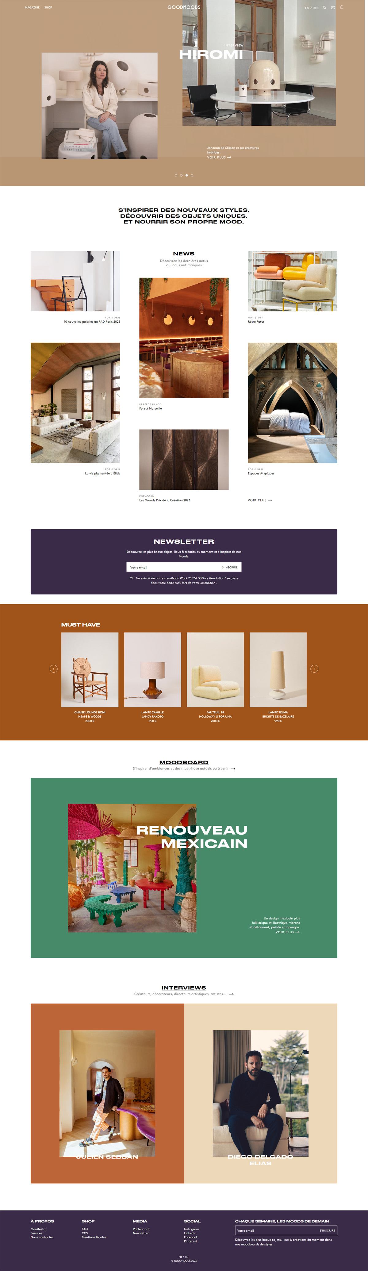 eCommerce website: Goodmoods