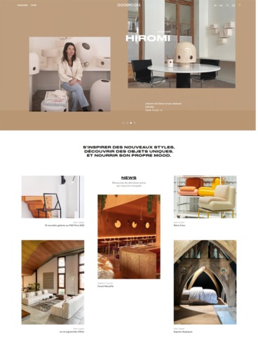 eCommerce website: Goodmoods