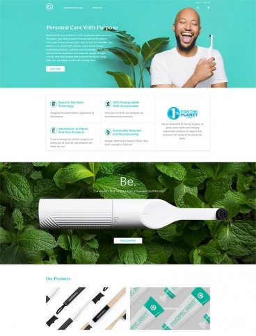 eCommerce website: Goodwell + Co.