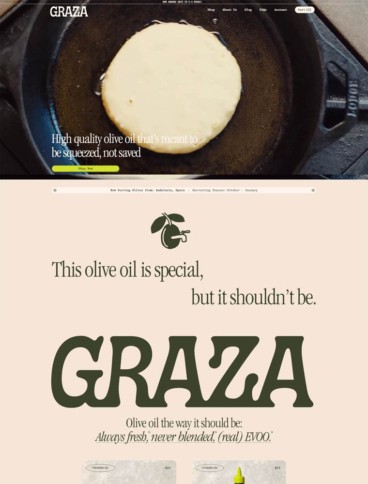 eCommerce website: Graza