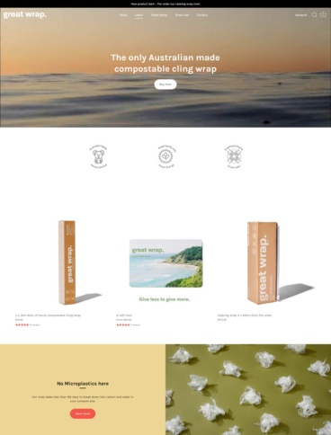 eCommerce website: Great Wrap