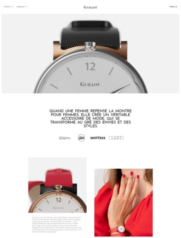 eCommerce website: Guillot Watches