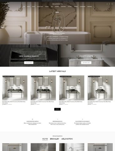 eCommerce website: Haddon