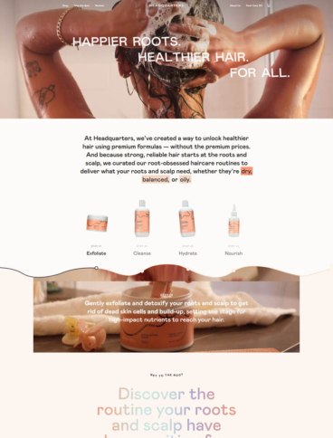 eCommerce website: Headquarters