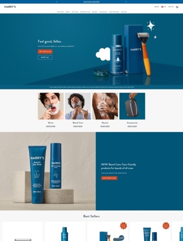 eCommerce website: Harry’s