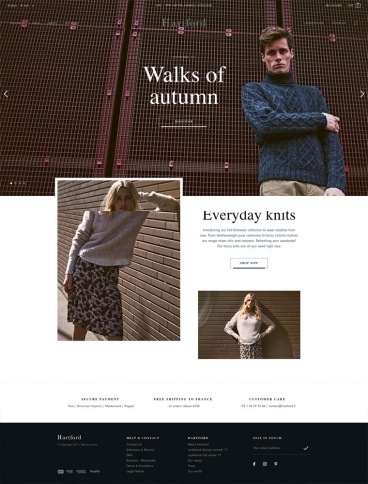 eCommerce website: Hartford