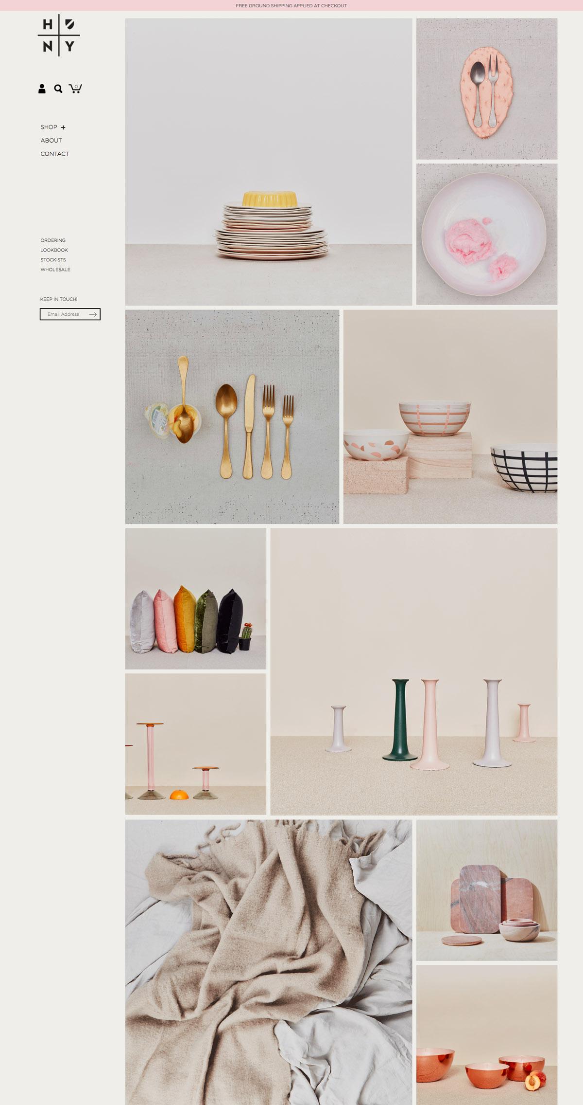 eCommerce website: Hawkins New York