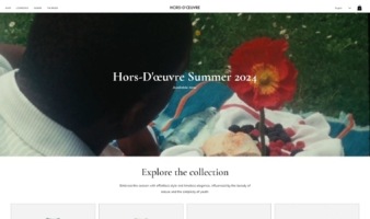 eCommerce website: H d’Oeuvre