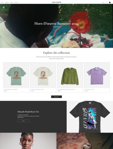 eCommerce website: H d’Oeuvre