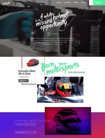 eCommerce website: helmade