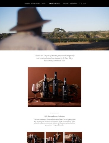 eCommerce website: Henschke