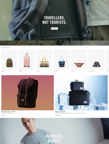 eCommerce website: Herschel Supply Co.
