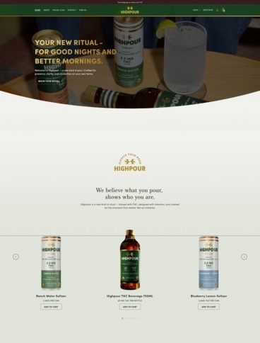 eCommerce website: Highpour