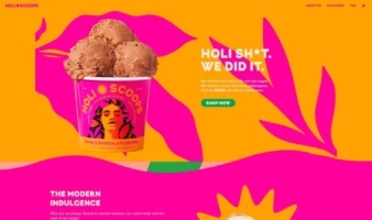 eCommerce website: Holi Scoops