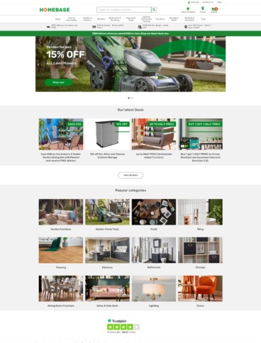 eCommerce website: Homebase