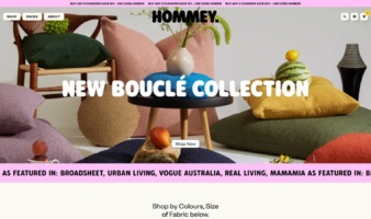 eCommerce website: Hommey