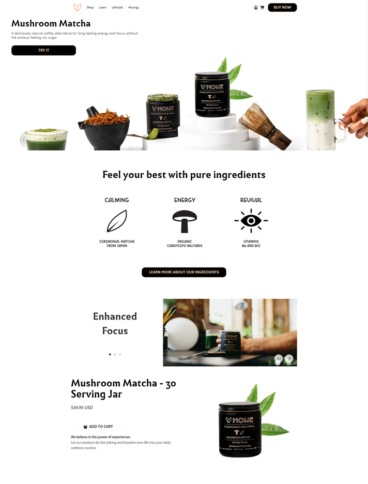 eCommerce website: Hone