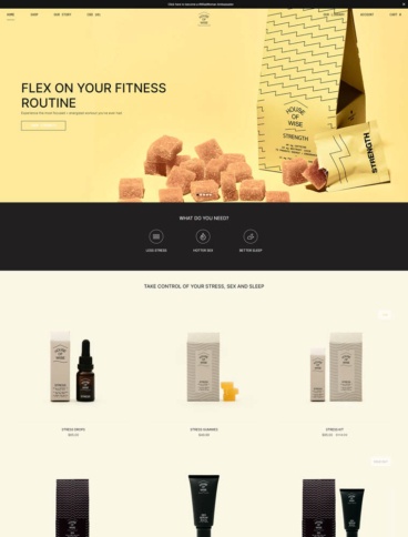eCommerce website: House of Wise