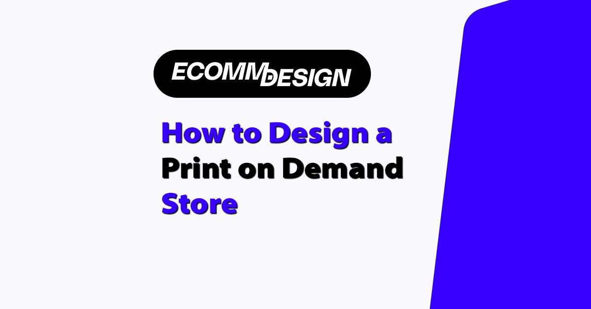 how to design a print on demand store