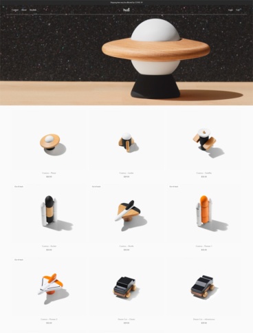 eCommerce website: Huzi