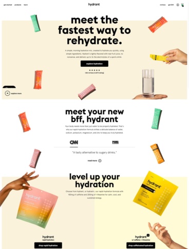 eCommerce website: Hydrant