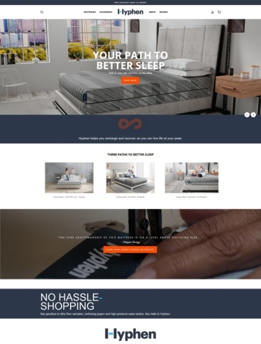 eCommerce website: Hyphen