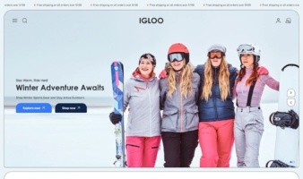 eCommerce website template: Igloo