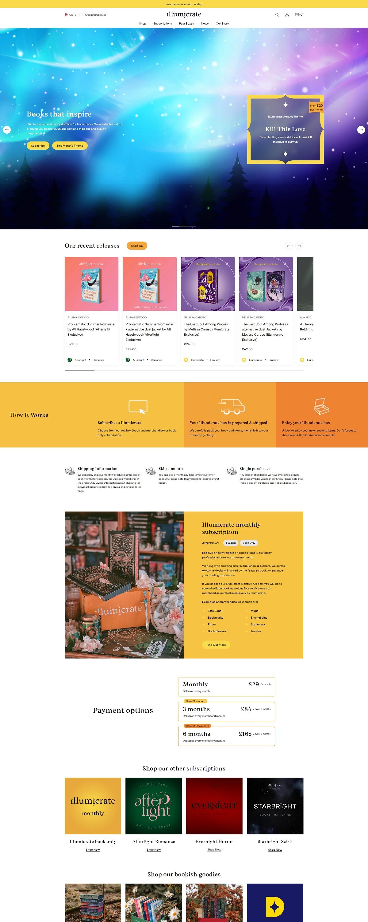 eCommerce website: Illumicrate