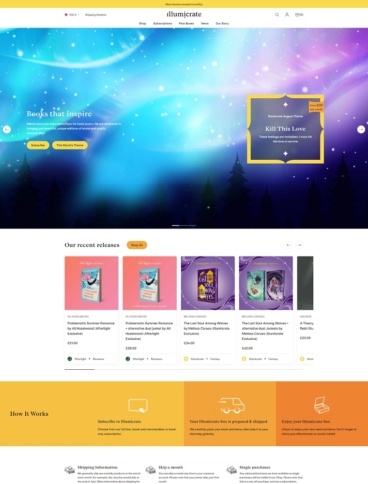 eCommerce website: Illumicrate