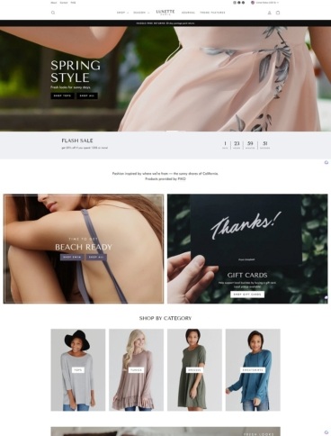 eCommerce website template: Impulse