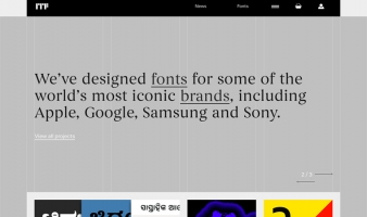 eCommerce website: Indian Type Foundry