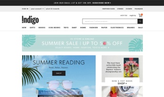 eCommerce website: Indigo