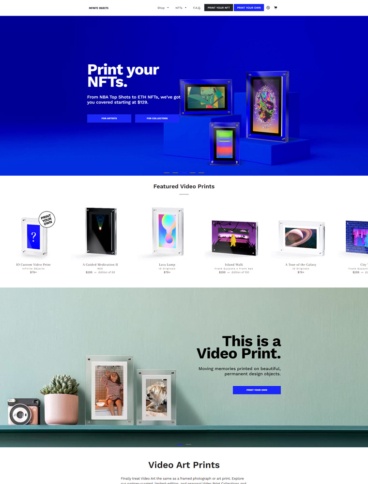eCommerce website: Infinite Objects