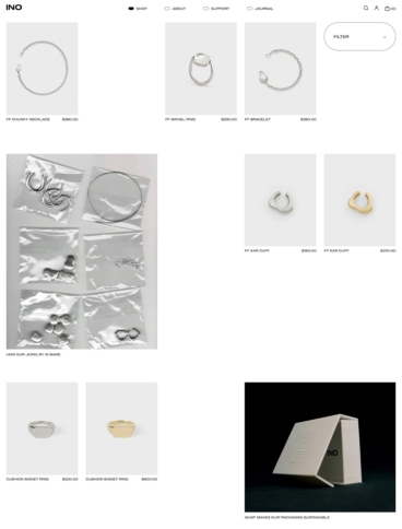 eCommerce website: INO