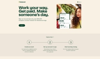 eCommerce website: Instacart Shoppers