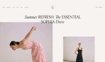 eCommerce website: Isabelle Fox