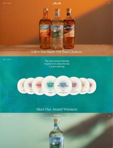 eCommerce website: JAJA Tequila