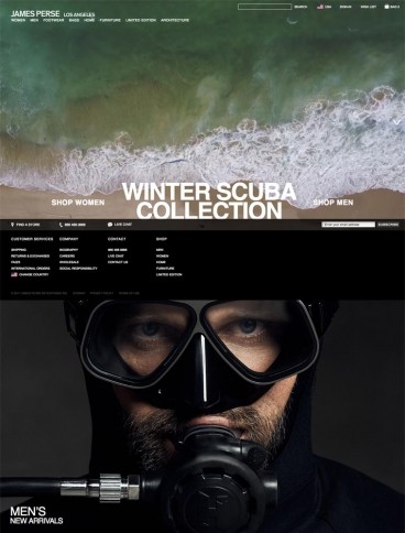 eCommerce website: James Perse