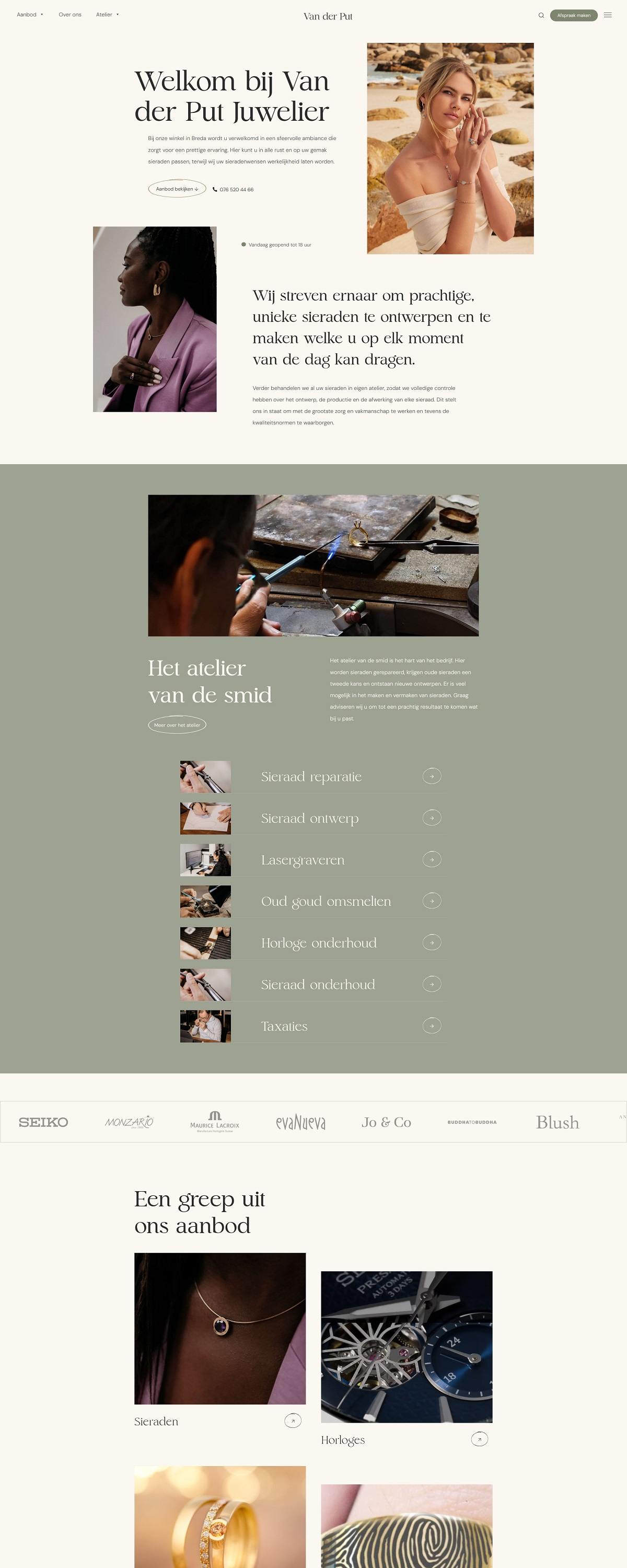 eCommerce website: Jeroen van der Put