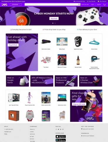 eCommerce website: Jet