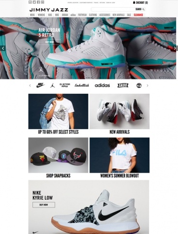 eCommerce website: Jimmy Jazz
