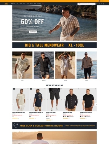 eCommerce website: Johnny Bigg