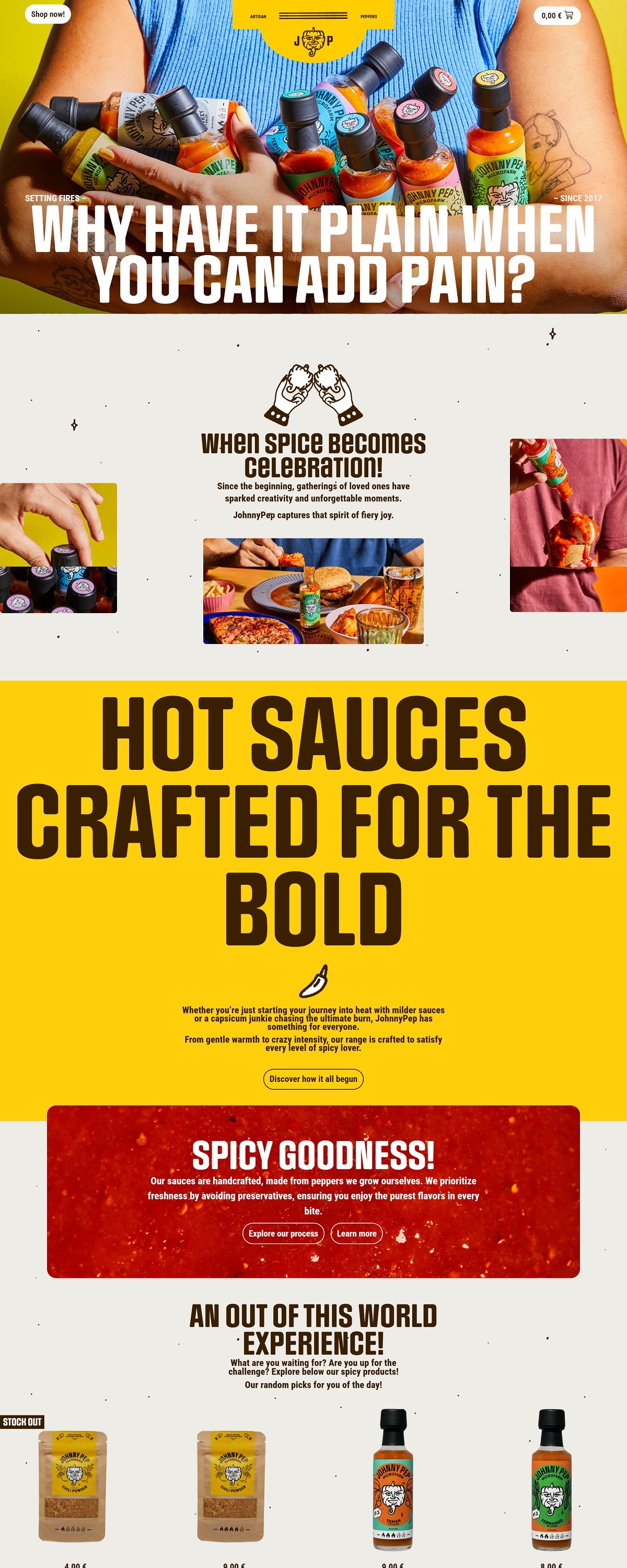 eCommerce website: JohnnyPep