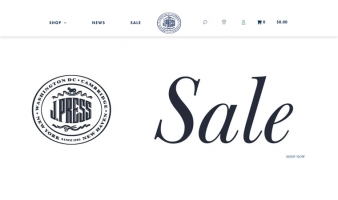 eCommerce website: J. Press