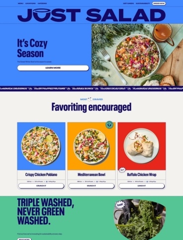 eCommerce website: Just Salad