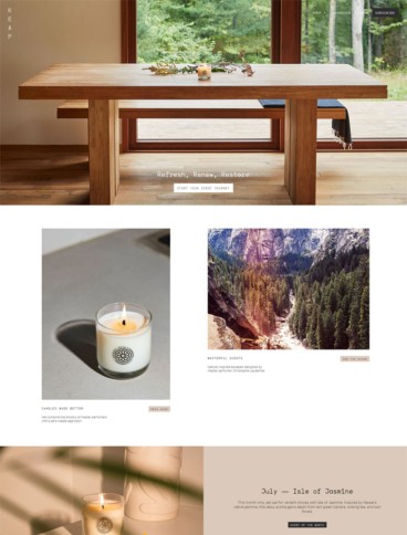 eCommerce website: Keap