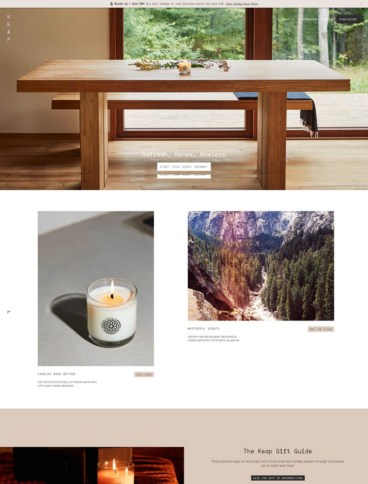 eCommerce website: Keap